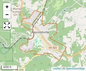 Area schools map