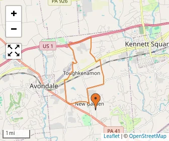 Area schools map