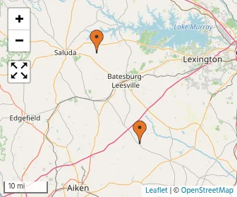Area schools map
