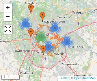 Area schools map