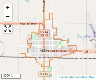 Area schools map