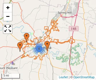 Area schools map