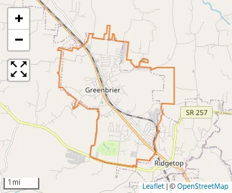 Area schools map
