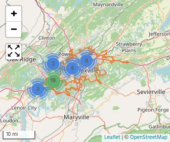 Area schools map