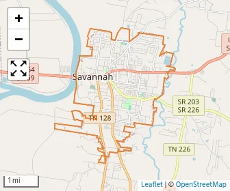 Area schools map