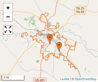 Area schools map