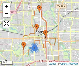 Area schools map