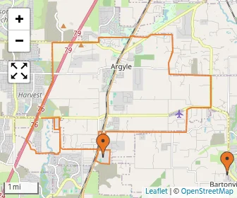 Area schools map