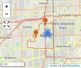 Area schools map