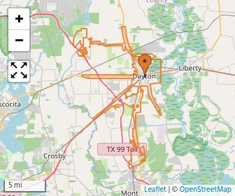 Area schools map