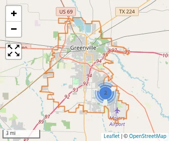 Area schools map