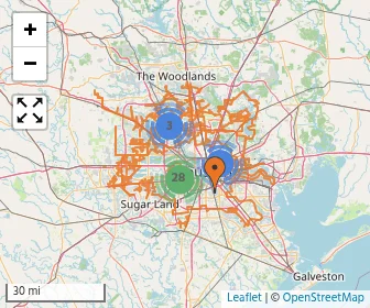 Area schools map