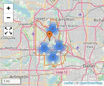 Area schools map