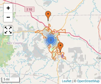 Area schools map