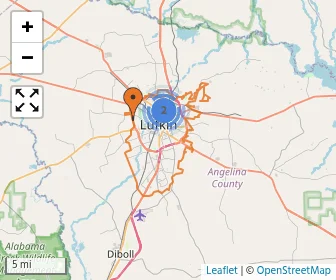 Area schools map