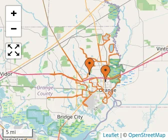 Area schools map
