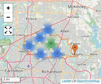 Area schools map
