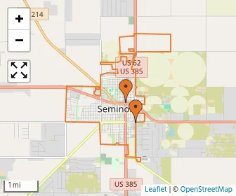 Area schools map