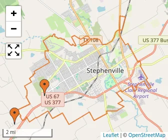 Area schools map