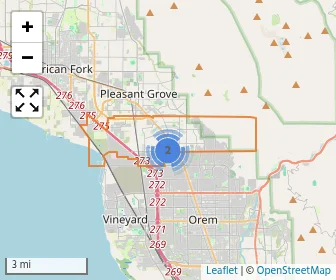 Area schools map
