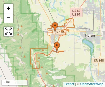 Area schools map