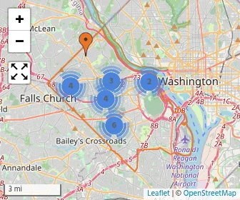 Area schools map