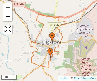 Area schools map