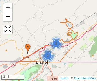 Area schools map