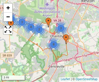 Area schools map