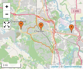 Area schools map