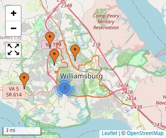 Area schools map