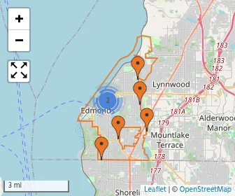 Area schools map