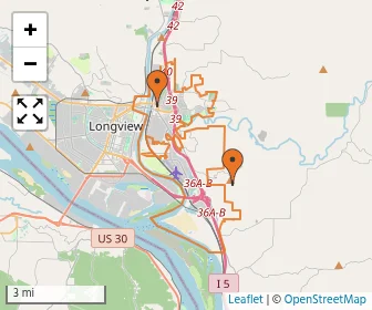 Area schools map