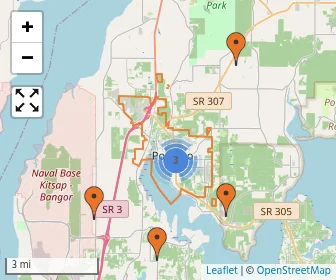 Area schools map