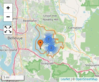 Area schools map