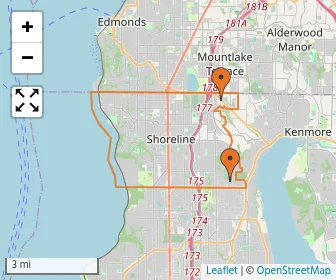 Area schools map