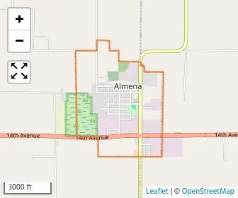 Area schools map