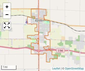 Area schools map