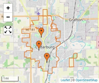 Area schools map