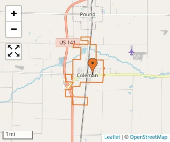 Area schools map