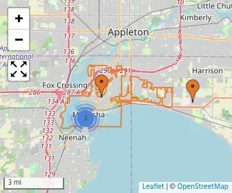 Area schools map