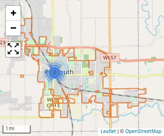 Area schools map