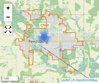 Area schools map