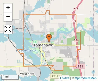 Area schools map