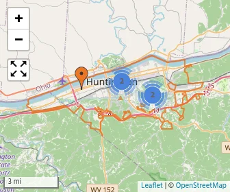 Area schools map