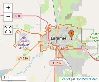 Area schools map